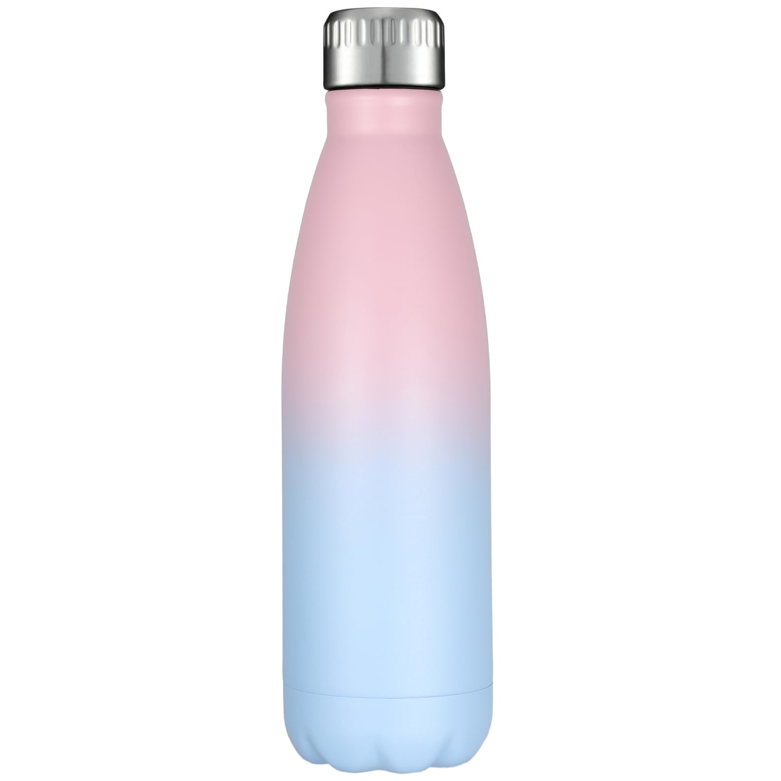 HASLE OUTFITTERS 17oz Stainless Steel Water Bottles Bulk, Vacuum Insulated Water Bottles Double Walled Powder Coated Reusable Metal Sports Water Bottles Keep Drinks Hot and Cold, White, 8Packs