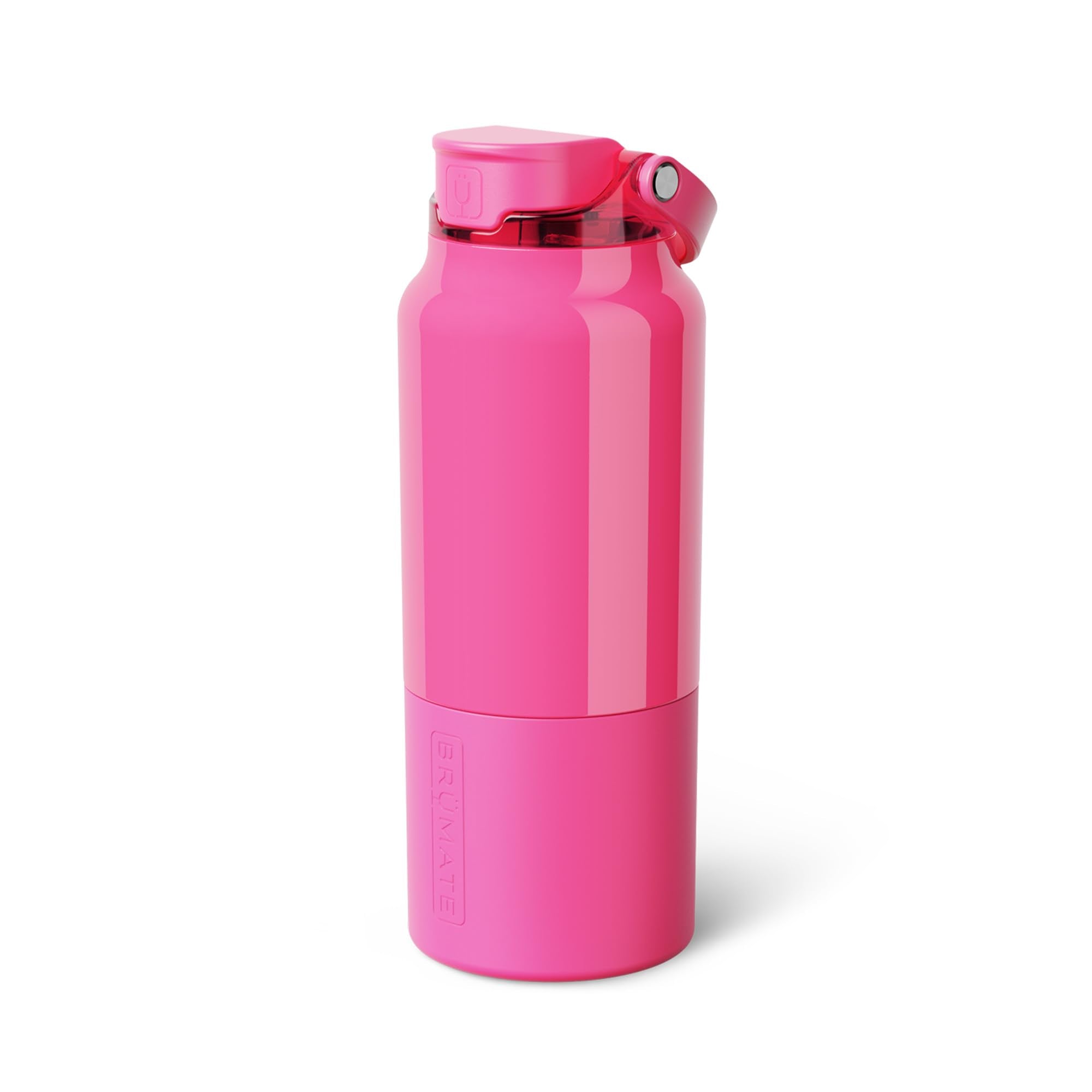 BrüMate Rise 35oz Water Bottle With Covered Silicone Straw | 100% Leakproof Insulated Water Bottle | Soft Sip Silicone Spout | Made of Stainless Steel | 35oz (Rose Taupe)