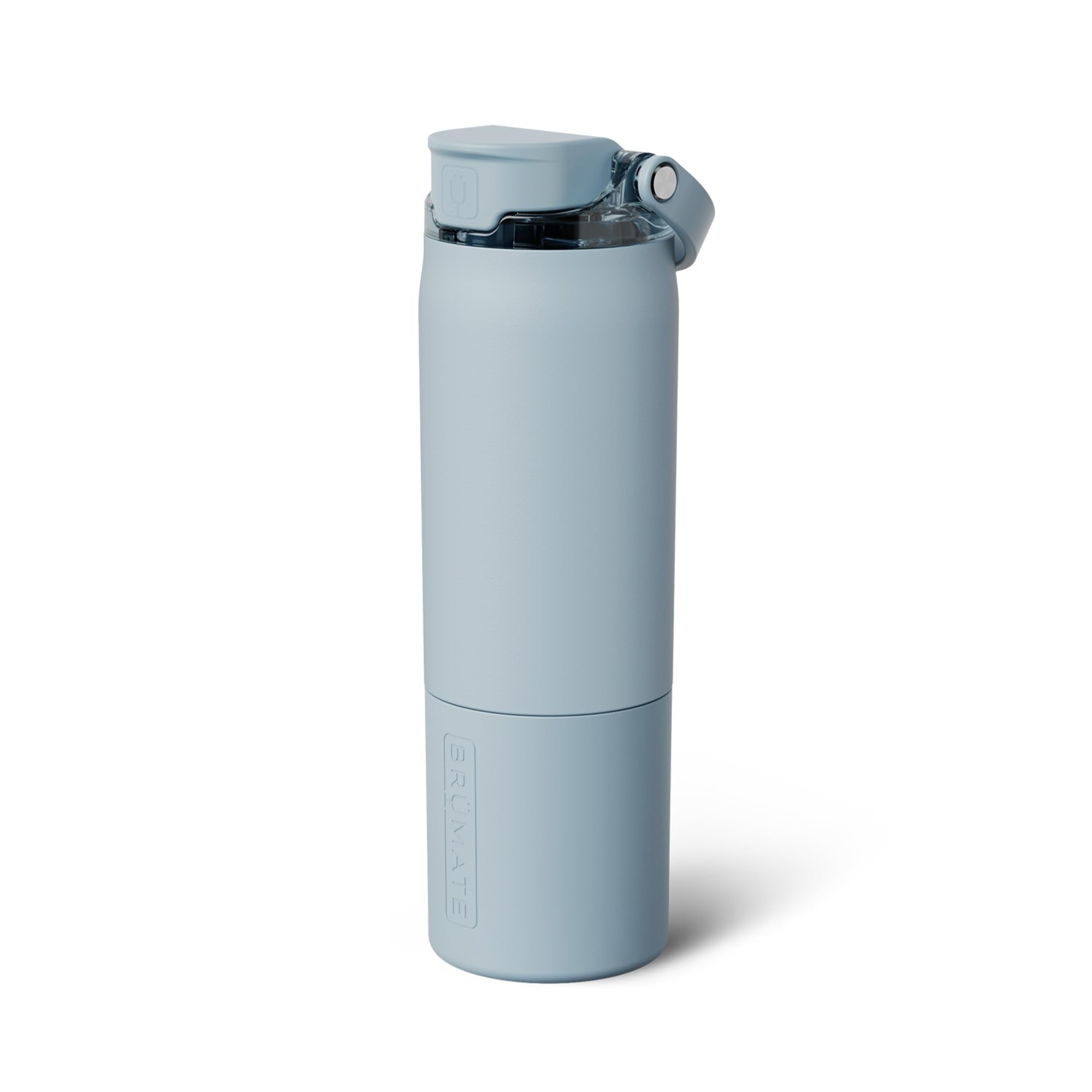 BrüMate Rise 35oz Water Bottle With Covered Silicone Straw | 100% Leakproof Insulated Water Bottle | Soft Sip Silicone Spout | Made of Stainless Steel | 35oz (Rose Taupe)