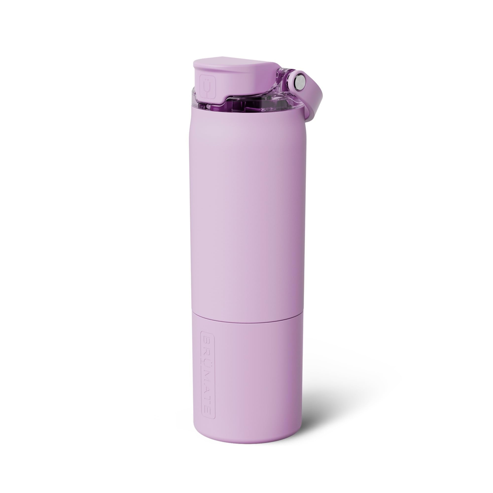 BrüMate Rise 35oz Water Bottle With Covered Silicone Straw | 100% Leakproof Insulated Water Bottle | Soft Sip Silicone Spout | Made of Stainless Steel | 35oz (Rose Taupe)