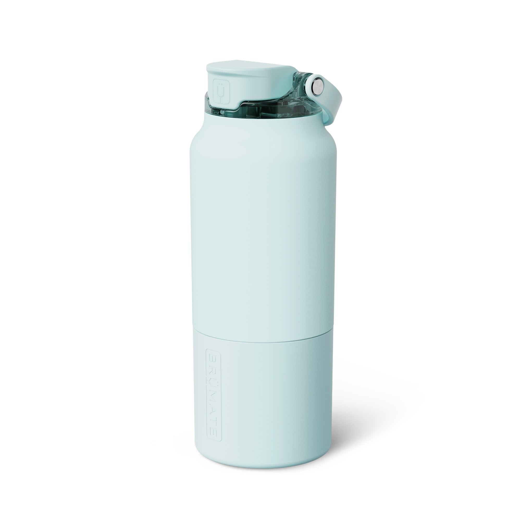 BrüMate Rise 35oz Water Bottle With Covered Silicone Straw | 100% Leakproof Insulated Water Bottle | Soft Sip Silicone Spout | Made of Stainless Steel | 35oz (Rose Taupe)