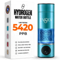 EVOLV Hydrogen Water Bottle Generator – SPE & PEM Water Ionizer 5.4PPM, Highest H2 Concentration – Portable 8oz Hydrogenated Water Bottle – Leak-Proof Hydrogen Water Machine, Easy to Use – Champagne