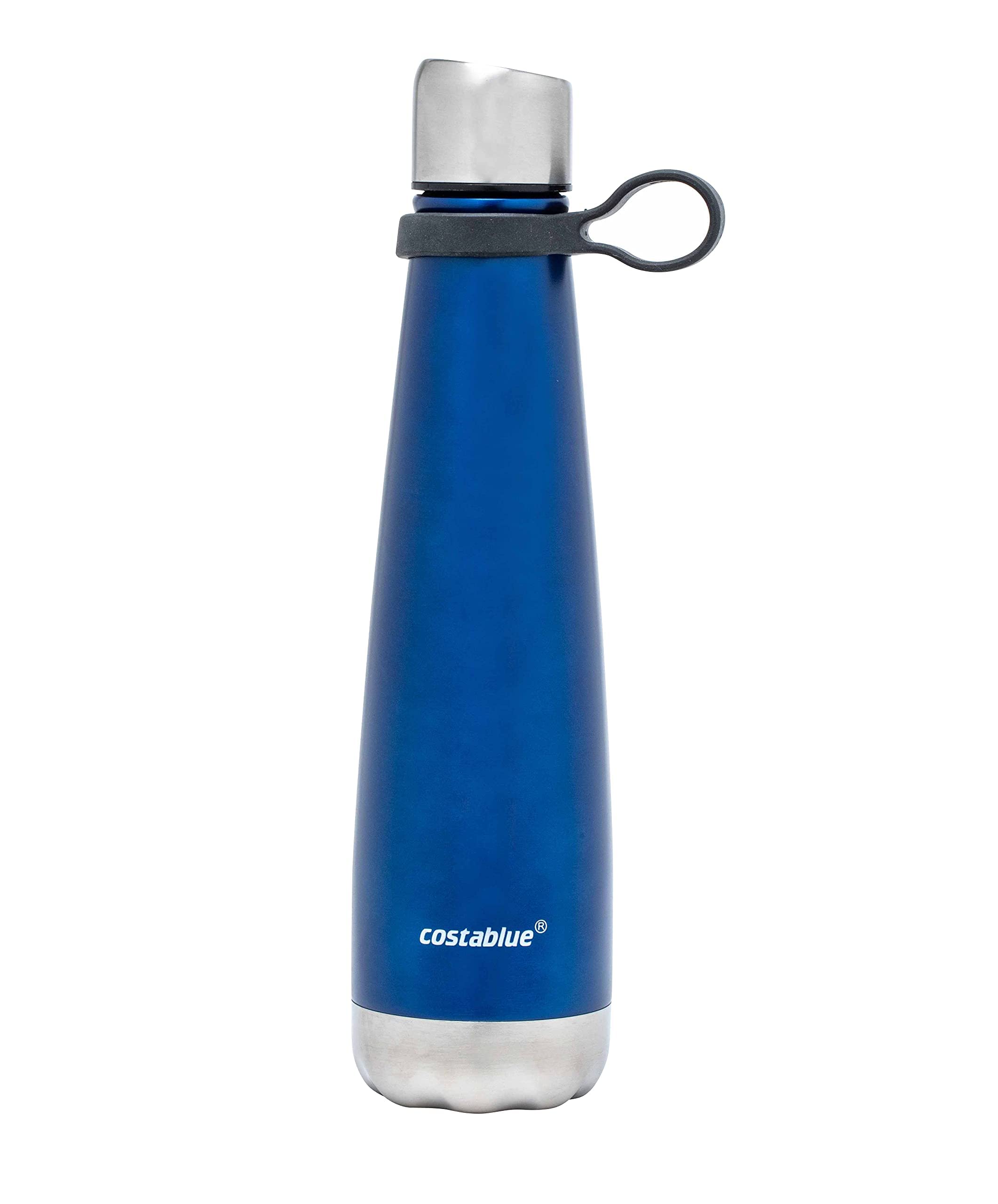 Insulated Water Bottle - On-The-Go Refillable Stainless Steel Water Bottles For Adults, Reusable Thermos Travel Tumbler With Leak-proof Lid For Hot & Cold Beverages (17Oz. Purple)