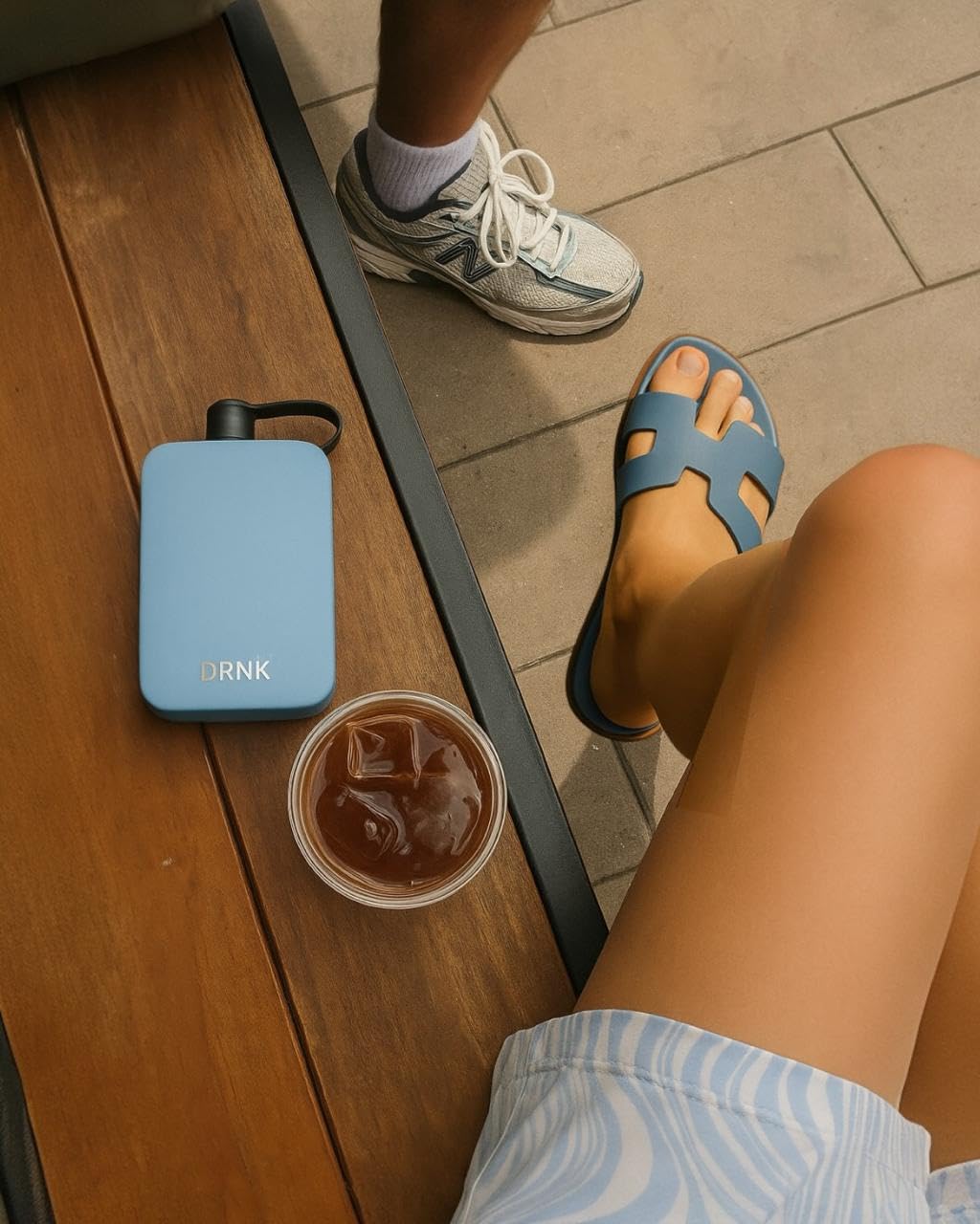 DRNK Steel | Flat Water Bottle as Seen on Shark Tank | Workplace Hydration, Travel, Hiking, and Gym | Leak Proof | Non-Toxic | BPA-Free | 17oz (500ml) [GunMetal Grey]