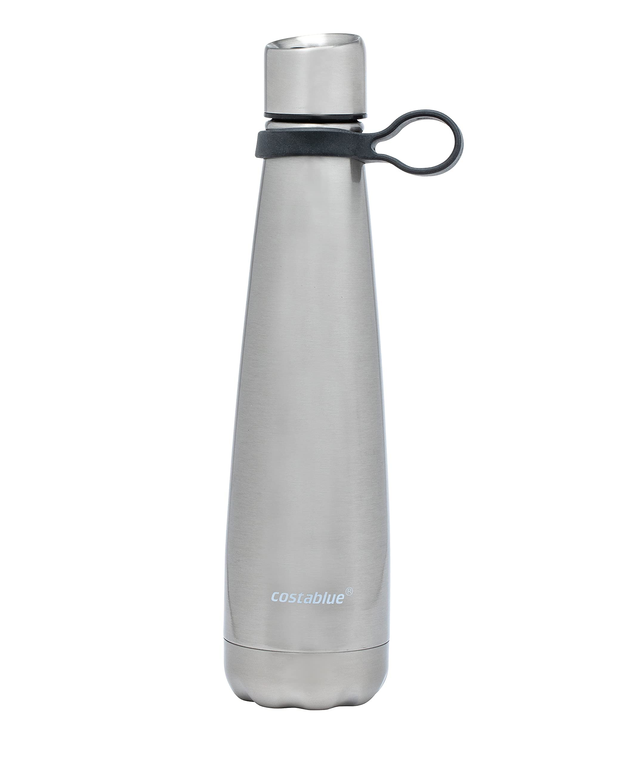 Insulated Water Bottle - On-The-Go Refillable Stainless Steel Water Bottles For Adults, Reusable Thermos Travel Tumbler With Leak-proof Lid For Hot & Cold Beverages (17Oz. Purple)