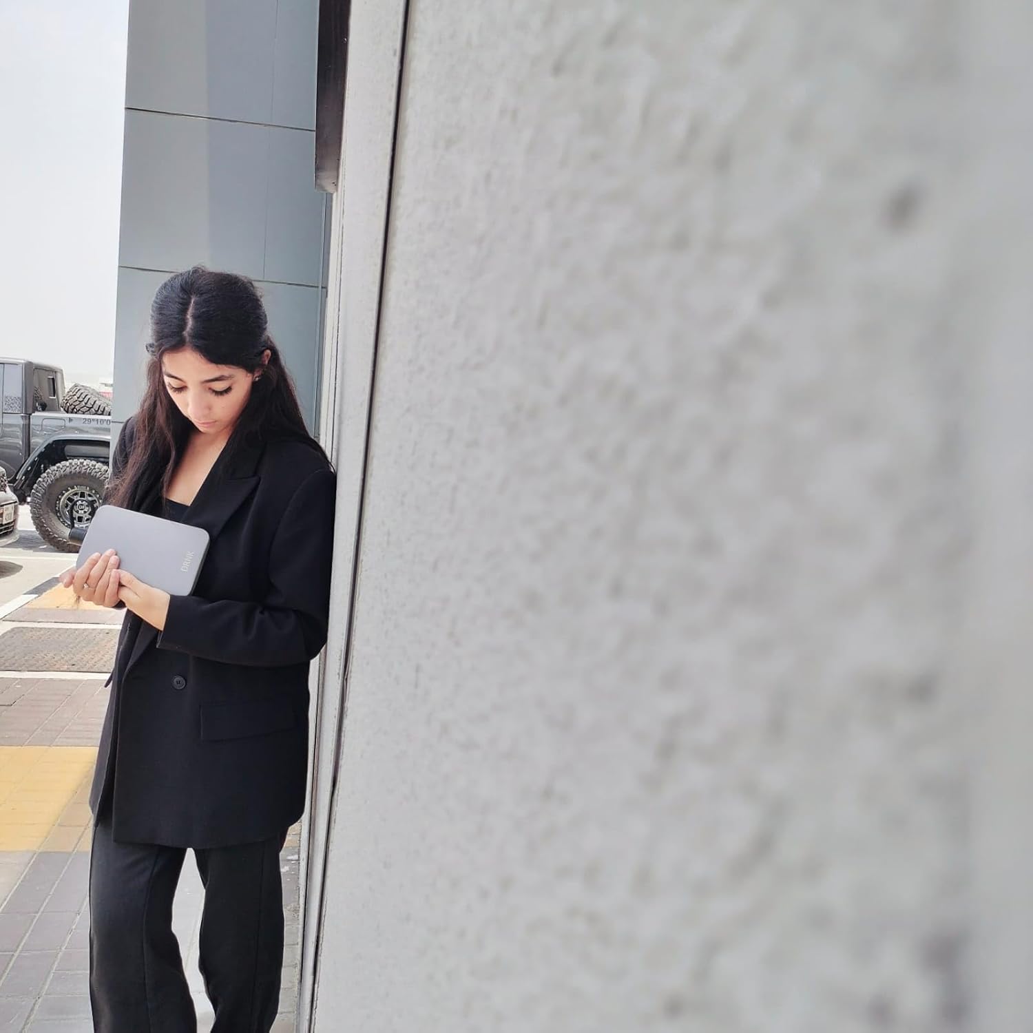 DRNK Steel | Flat Water Bottle as Seen on Shark Tank | Workplace Hydration, Travel, Hiking, and Gym | Leak Proof | Non-Toxic | BPA-Free | 17oz (500ml) [GunMetal Grey]