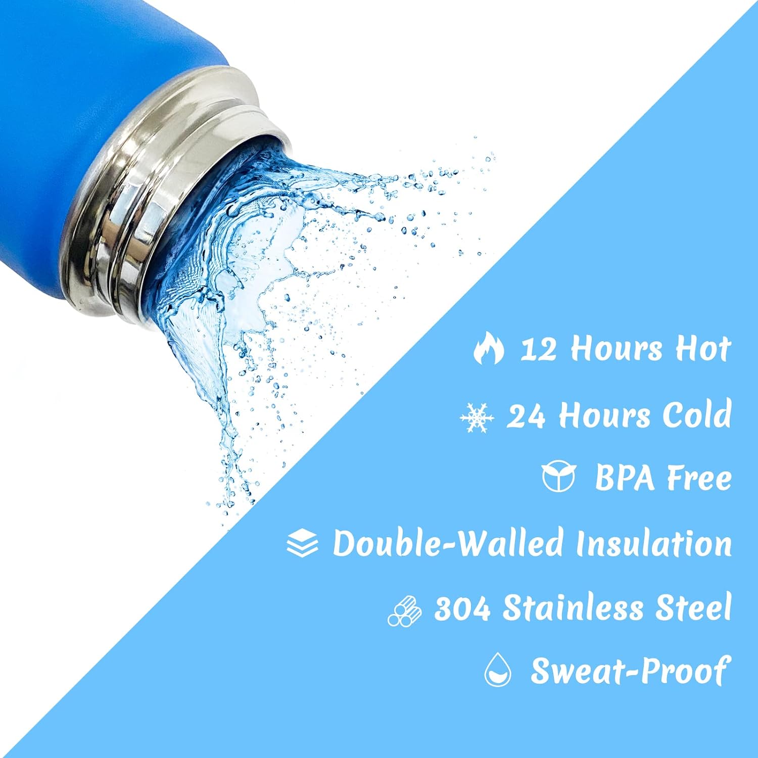 YanNanKe Personalized Water Bottle for Kids Adults with Straw Lid 12 18 24 32 40 oz Custom Water Bottles with Name Logo Engraved Insulated Stainless Steel Sports Water Bottle for School