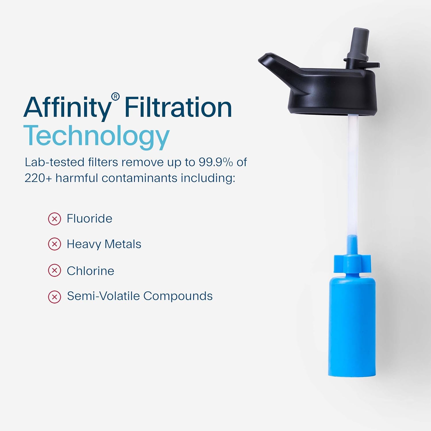 Clearly Filtered 32oz Water Bottle/Targets 220+ Contaminants/Double-Wall Insulated Stainless Steel Filtered Water Bottle BPA/BPS-Free Phthalate-Free Filters Fluoride Lead Chlorine (White)
